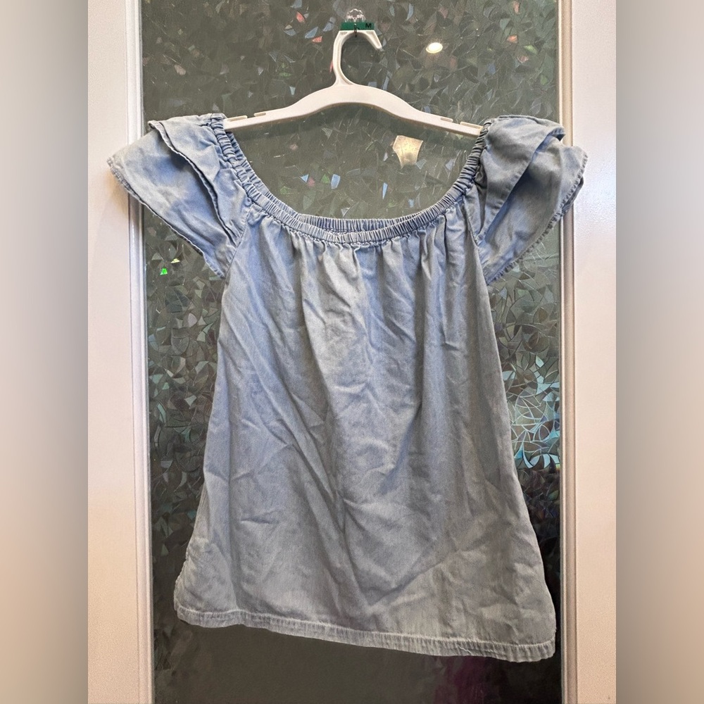 Cavalini Gray Smocked Cap Sleeve Blouse B20
